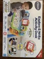 •NEW• VTech Explore and Write Activity Desk Transforms into Easel and Chalkboard