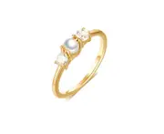 Delicate Zircon-Inlaid Female Imitation Ring
