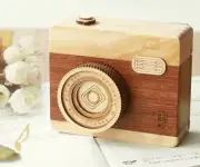 WOODEN CAMERA MUSIC BOX ♫ HOWLS MOVING CASTLE ♫