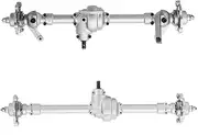 1/10 Front and Rear Axle Set for HG P407 1/10 2.4G Rc Car Spare Parts Metal Fr&on&t Bridge Axle Assembly ASS-02 Aluminum Front & Rear Portal Axles(Front and Right)