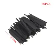 50PCS Hunting Archery Archery Feathers Cut Fletching Rubber Vane Ar*JU