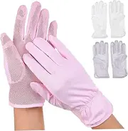 [VALICLUD] Female Sun Protection Gloves Cooling Mesh Women's Driving Gloves 3-Pairs