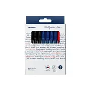 J.Burrows Ballpoint Pens Assorted 10 Pack