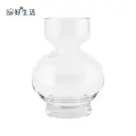 【HOI! 好好生活】丹麥HOUSE DOCTOR北歐設計款玻璃花瓶-透明 高12CM
