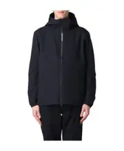 Woolrich Logo-Patch Zi-Up Hooded Jacket S Black