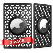2 Packs Apple Airtag Holder, Airtag Wallet Card Case, Ultra Slim Credit Card Size AirTags Case for Purse, Wallet, Handbag, Backpack