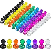 80PCS Strong Fridge Magnets, Colorful Push Pin Magnets White Board Magnets Refrigerator Magnet, Small Strong Magnets for Whiteboard, Kitchen, Office, School, Fridge, Folder (8 Colors)