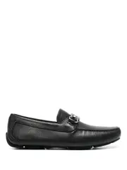 [Ferragamo] Parigi slip-on leather loafers 7.5EE Black