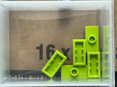 LEGO Parts - Lime Plate 1 x 2 with 1 Stud (Jumper) - No 15573 - QTY 5