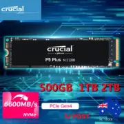 Crucial P5 Plus SSD 500GB 1TB 2TB PCIe NVMe M.2 6600MB/s Internal Solid State