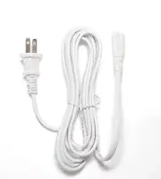 [UL Listed] White 8FT AC Power Cord for Pfaff Creative 1475 CD Sewing Machine