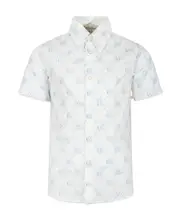 Gucci Kids x Peter Rabbit Curved Hem Shirt 8Y,10Y White