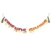 Bullseye's Playground Party Banner Friendsgiving Jute String Thankgiving Banners