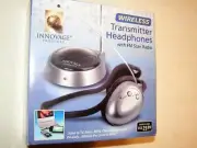 Innovage Wireless Headphone w/FM Scan Radio Audio Receiver For TV, Radio, CD's