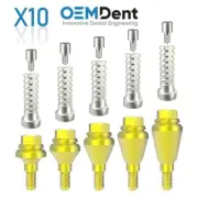 X10 Straight Multi Unit 1.4 Prosthetic Slim Platform Titanium Sleeve Set GDT