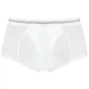Holeproof Bell's Double Seat Mens Cotton Brief Undies Underwear White M1788