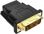 High Definition Multimedia Interface Converter for TV - Male to Male High-Definition 1080P DVI-I Adapter, Plug and Play Gold Plated Converter for PC, TV Box, Computer, Monitor