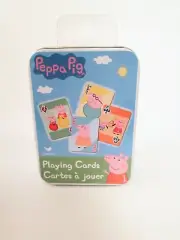 Peppa Pig Playing Cards In Tin Container - Cardinal NEW & SEALED Playset