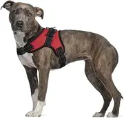 SlowTon Large Medium Small Dog Harness, Lightweight Comfortable Adjustable Breathable Resistant Reflective Slip Resistant Breathable Anti-Slip Chest Protector, Walking Harness Travel Training Harness