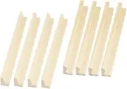 Vaguelly Domino Set Holder Wooden Domino Rack 8pcs Letter Bases Board Game Accessory Creative Display Trays