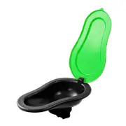 Simple Toilet Temporary Urine Camping Travel Potties Thicken Plastic Workers Urine Bucket with Lids for Adults Enduring Green
