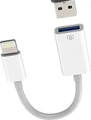 Lightning to USB Adapter for iPhone 14 Pro MAX MFI Certified for Apple OTG Cable Connector for iPad Accessories USB-A Keyboard Mouse Adapter Digital Camera Reader Cards Connector Stick Computer