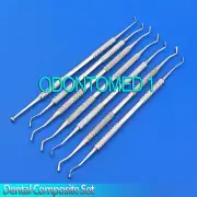 7 Pcs Dental Composite Plastic Amalgam Smooth Pluggers Burnisher Filling