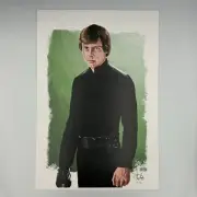 Luke Skywalker Signed Lithograph 13x19 by Tony Santiago Star Wars Art COA