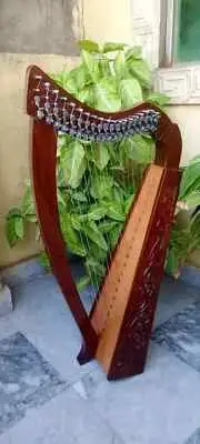 19 Strings Irish Harp Rosewood Musical Instruments Harp Free Strings Set,Key,Bag