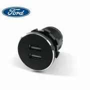 Ford Black 12V Cigarette Lighter Socket 2.1A USB Dual Port Power Outlet Rat Rod (for: Ford)