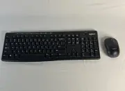 Logitech K270 Wireless Keyboard + M185 Mouse *MISSING USB DONGLE*