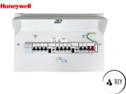 MK Honeywell 10 Way Populated White Metal Consumer Unit Fuse Board 10 MCB Loaded