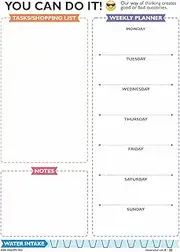 MFM TOYS Fridge Magnet Write-Erase A4 Size Notepads Planners! (You Can Do It!)