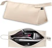 Hair Dryer Bag, Waterproof Hair Dryer Storage Bag, Travel Bag for Stylers and Curlers, PU Leather Portable Storage Bag, Dustproof Travel Bag for Hair Dryer