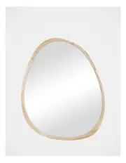 [Cooper & Co] Oakleigh Organic Pebble Solid Mirror 72cm in Oak