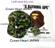 New A BATHING APE BAPE Men's ABC CAMO APE HEAD PANEL CAP Green