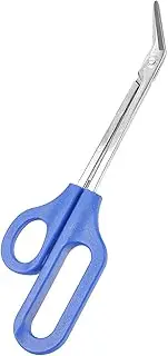 Long Handled Toenail Clippers for Seniors, 8 Inch Toenail Scissors for Thick Nails, Anti-Rust Sturdy Stainless Steel Toe Nail Clippers, Blue Long Handled