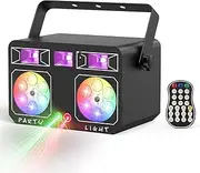LED Stage Lights, DJ Lights for Parties with Remote Control, UV Strobe Disco Lights for Christmas, Party, Wedding, Club, Club Dance Karaoke Birthday