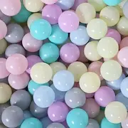 PlayMaty Colorful Ball Pit Balls -2.36Inches Phthalate Free BPA Free Plastic Ocean Balls for Kids Swim Pit Fun Toys 70 Pieces for Toddlers and Baby Playhouse Play Tent Playpen Pool (Macaron).