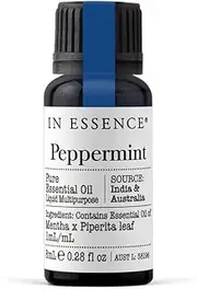 In Essence Pure Peppermint Essential Oil – Peppermint Oil for Digestive Relief Aromatherapy, Massage and Oil Diffuser - 8ml