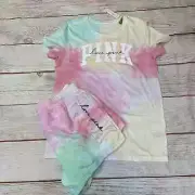 VS PINK Varsity Shorts & Tee Size M