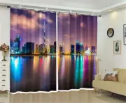 Blue Many Water Light 3D Curtains Blockout Photo Printing Curtains Drape Fabric