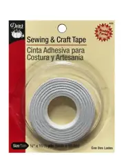 DRITZ 402 - Double faced sewing & craft tape, white