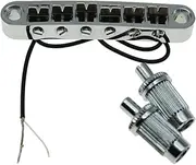 KAISH Tune-o-Matic Piezo Guitar Bridge Pickup LP Piezo Guitar Bridge Pickup for Les Paul Chrome