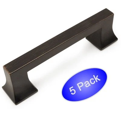*5 Pack Cosmas Cabinet Hardware Oil Rubbed Bronze Cabinet Handle Pull #10556ORB