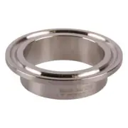 Tri Clamp Ferrule | Weld 1.5 (1 1/2) inch x 12.7mm - Sanitary SS304 (25 Pack)