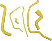 Turbo Hose Pipe Fit for 1986 1987 1988 Porsche 944 2.5L Non Turbo Silicone Radiator Coolant Hose Kit intercooler Turbo Hose Pipe(Yellow)