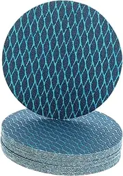 JUMPLAWN 20pcs Self-adhesive Flocking Sandpaper Discs for Metal Grit Grinding Discs Color-coded Identification for Easy Use for and Professional Sanding Projects