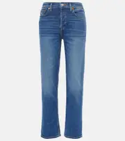 [Re/Done] Re/Done Stove Pipe mid-rise straight jeans 30 blue