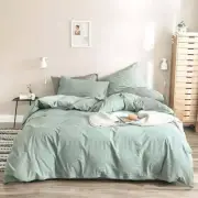 Soft Quilt/Duvet/Doona Cotton Cover Set Single/D/Queen/King/Super King Size Bed